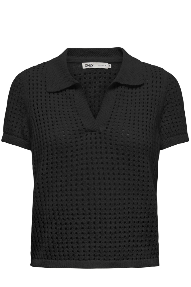 ONLANNASOFIA LIFE SS LONG POLO KNT 15354851 BLACK